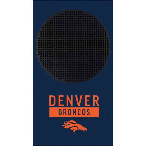 NFL Denver Broncos Blue Performance Series Xbox Series S Console Skin